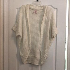 Women’s Shawl Sweater - Cream, Large